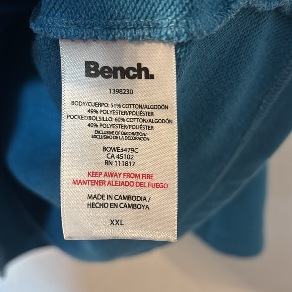 Bench Blue Zip-Up Jacket - Picture 5 of 8
